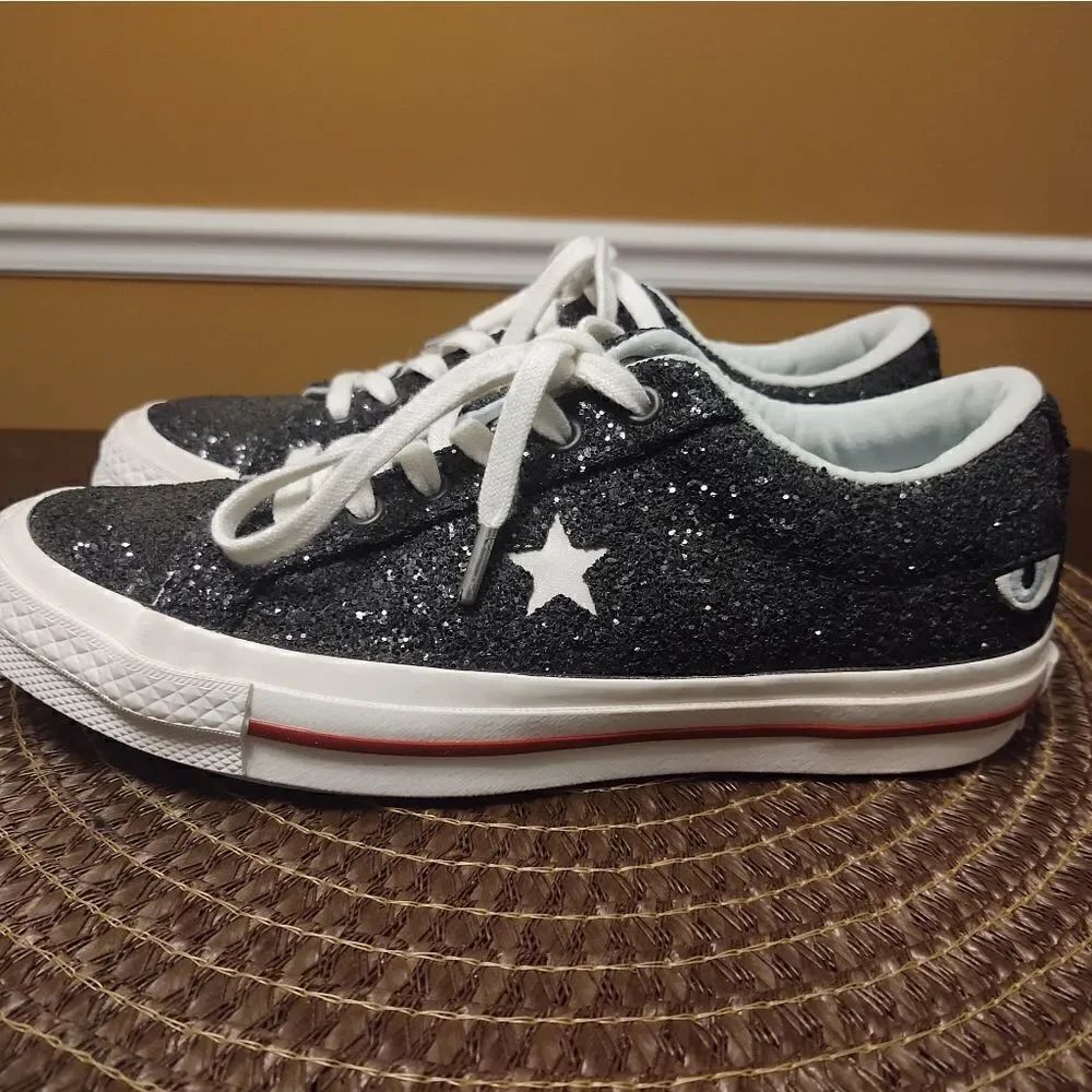 Converse X Chiara Ferragni One Star Ox Low Black 6 EUC